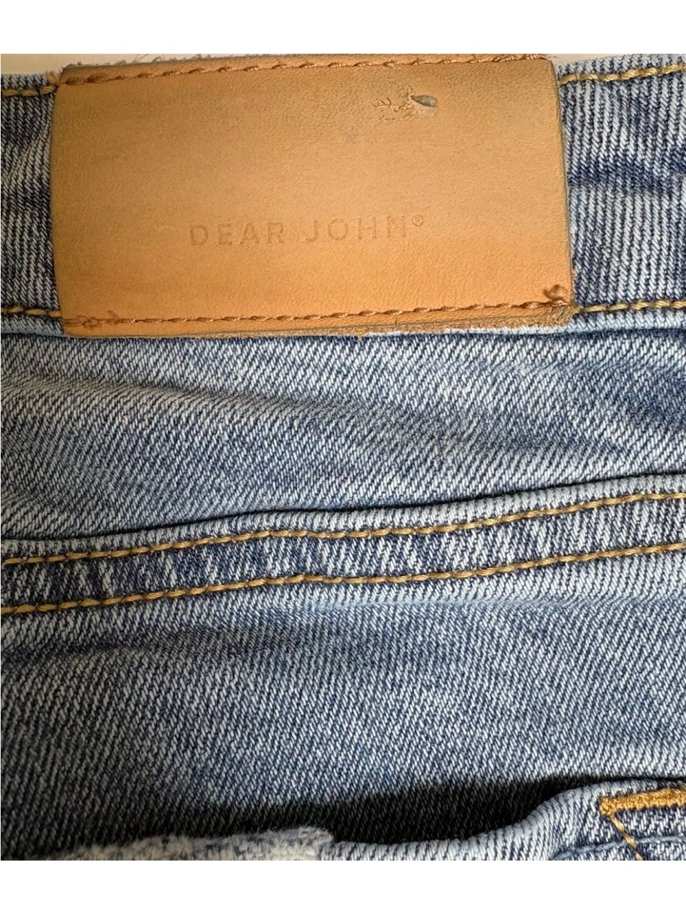 Dear John Womens Jaxton Boot Cut Mid Rise Raw Hem Split Side Seam Jeans 30 x 32 - Picture 6 of 11